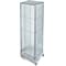 Azar Displays Four-Sided Pegboard Tower Floor Display, Rotating Wheeled Base, 16 in W x 67 in H, Clear 700407-CLR - alternate 1