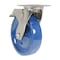 Vestil Solid Polyurethane Swivel With Total Brake Caster 8 In. x 2 In. 1400 lb Dark Blue CST-F-SS-8X2SP-SWTB - alternate 2