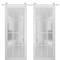 Sartodoors Sturdy Double Barn Door with Frosted Glass 12 Lites, Felicia 3312 Matte White, 13FT Rail Hangers H FELICIA3312DB-S-BEM-36 x 84(2*18x84)-Frosted Glass - alternate 1