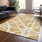 Homeroots 3' X 5' Gold And Ivory Geometric Washable Indoor Outdoor Area Rug 600450 - alternate 2