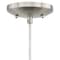 Vaxcel Milano Satin Nickel Mini Pendant Ceiling Light Gray White Glass P0176 - alternate 3