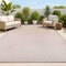 Jonathan Y Odense High-Low Minimalist Angle Geometric Light Taupe 4 ft. x 6 ft. Indoor/Outdoor Area Rug SCN101C-4 - alternate 1