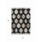 Homeroots 5' X 8' Black Ivory And Taupe Southwestern Washable Indoor Outdoor Area Rug 615117 - alternate 2