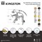 Kingston Brass Tub Wall Mount Clawfoot Tub Faucet with Hand Shower, Matte Black KS289MB - alternate 2