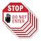 Signmission Stop Do Not Enter, 10 inch X 10 inch, Aluminum Metal Signs, 5PK OC-A-5Pack-10-46 - alternate 1