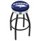 Holland Bar Stool Co 30" Blk Wrinkle Nevada Swivel Bar Stool, Chrome Ring L8B3C30NevaUn - alternate 1