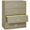 Fireking 4 Drawer, 1 Hr Fire & Impact Rated, 44" Wide Lateral Pewter 4-4422-CPE - alternate 2