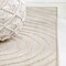 Jonathan Y Maribo High-Low Abstract Groovy Striped Beige/Cream 8 ft. x 10 ft. Indoor/Outdoor Area Rug SCN103D-8 - alternate 2