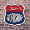 Signmission Logan's Workshop, 6 Inch X 6 Inch, Plastic Sign SHI-P-6-489-LOGAN - alternate 2
