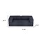 Homeroots 82" Blue Chenille Convertible Futon Sleeper Sofa 706808 - alternate 3