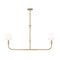 Z-Lite Tova Rubbed Brass 2 Light Linear Chandelier 3049-42L-RB - alternate 2