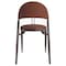 Leisuremod Venice Collection Modern Dining Chair In Dark Brown VC49DBR - alternate 2