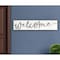 Homeroots 11" X 48" White And Gray Welcome Sign Wood Wall Decor 516340 - alternate 3