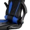 Elama High Back Adjustable Faux Leather Gaming Chair in Black and Blue ELM-F-013 - alternate 2