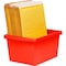 Storex 4 Gallon Storage Bin, Red 61452U06C - alternate 3