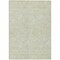 Homeroots 8' X 10' Artichoke Green And Ivory Floral Washable Indoor Outdoor Area Rug 594602 - alternate 3