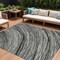 Homeroots 9' X 12' Taupe Charcoal And Ivory Abstract Washable Indoor Outdoor Area Rug 631261 - alternate 1