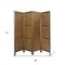Homeroots 67" Brown Folding Four Panel Screen Room Divider 415089 - alternate 2