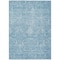 Homeroots 10' X 14' Sky Blue And Ivory Damask Washable Indoor Outdoor Area Rug 603364 - alternate 3