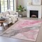 Homeroots 9' X 12' Blush And Gray Abstract Washable Indoor Outdoor Area Rug 631831 - alternate 2