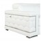 Homeroots 71" White Italian Leather Sofa With Silver Legs 329594 - alternate 3