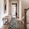 World Rug Gallery Vine Floral Runner Rug 2 ft 3 in x 12 ft Black WR145BLACK27X12 - alternate 1