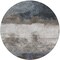 Homeroots 8' Gray Black And Brown Round Abstract Washable Indoor Outdoor Area Rug 603025 - alternate 2