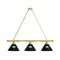 Holland Bar Stool Co North Dakota 3 Shade Billiard Light, Brass Fixture BL3BRNorDak - alternate 1