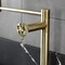 Kingston Brass Deck Mount Pot Filler Faucet with Knurled Handle, Brushed Brass KS4707RKZ - alternate 3