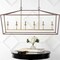 Jonathan Y Pagoda 49" 6-Light Classic Traditional Metal Linear Cage Lantern LED Pendant, Oil Rubbed Bronze/Brass JYL7439D - alternate 2