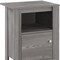 Homeroots 24" Gray Wood End Table With Shelf 332737 - alternate 2