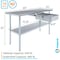 Amgood 30 in. x 96 in. Stainless Steel Table With Drawer AMG WT-3096 + DRAWER-1520-Z - alternate 1