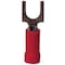 Gardner Bender Spade Terminal, 600 V, 22 to 18 AWG Wire, 4 to 6 Stud, Vinyl Insulation, Red 20-111 - alternate 1