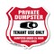 Signmission Private Dumpster Shield Sign Tenant Use, 12 inch X 12 inch, Plastic Sign, 2PK SHI-P-2PACK-12-438 - alternate 1