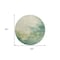 Homeroots 8' Green And Ivory Round Abstract Washable Indoor Outdoor Area Rug 604793 - alternate 2