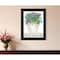 Homeroots Dream Succulents 3 Black Framed Print Wall Art 407584 - alternate 2