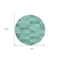 Homeroots 8' Blue And Aqua Round Geometric Washable Indoor Outdoor Area Rug 604895 - alternate 2