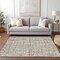 Homeroots 5' X 8' Brown Beige And Ivory Striped Washable Indoor Outdoor Area Rug 583415 - alternate 2