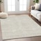 Homeroots 9' X 12' Beige And Gray Chevron Washable Indoor Outdoor Area Rug 596241 - alternate 2