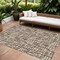 Homeroots 8' X 10' Brown Tan And Beige Abstract Washable Indoor Outdoor Area Rug 602482 - alternate 1