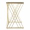 Homeroots 40" Clear and Gold Glass Writing Desk 402046 - alternate 2