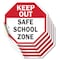 Signmission Keep Out Safe School Zone, 4 inch X 4 inch, Vinyl Decal, 5PK OC-D-5PACK-4-77 - alternate 1
