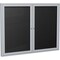 Ghent Enclosed Letter Board 36"x60", Satin PA23660B-BK - alternate 1