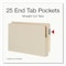 Pendaflex Manila Reinforced File Pocket, 1.75" Expansion, Legal Size, Manila, 25PK 22811 - alternate 2