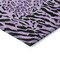 Homeroots 3' X 5' Purple Animal Print Washable Indoor Outdoor Area Rug 607662 - alternate 2