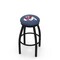 Holland Bar Stool Co 25" Blk Wrinkle Fresno State Swivel Bar Stool, Accent Ring L8B2B25FresSt - alternate 1