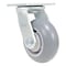Vestil Thermoplastic Swivel Rigid Caster 5 In. Diameter x 2 In. Width 551 Lb. Capacity Light Gray CST-VE-5X2TPR-S - alternate 2