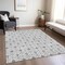 Homeroots 10' X 14' Silver And Gray Geometric Washable Indoor Outdoor Area Rug 595774 - alternate 3