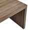 Homeroots 20" Walnut Wood Square Sled End Table 654012 - alternate 3