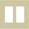Lutron Designer Wall Plates, Number of Gangs: 2 Gloss Finish, Ivory CW-2-IV - alternate 1